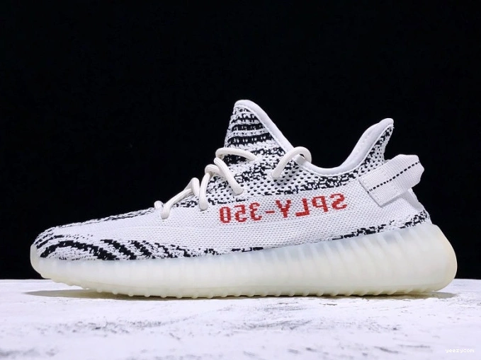 Boost Yeezy Black 350 White Adidas Zebra V2 CP9654 0801